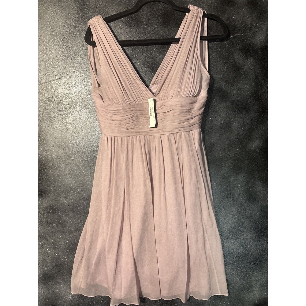 NWT J.Crew Silk Chiffon Dress 6 Dusty Lavender Bridesmaid Homecoming Wedding